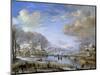 The Winter Landscape, C.1648-Aert van der Neer-Mounted Giclee Print