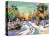 The Winter Landscape Executed By Oil On A Canvas-balaikin2009-Stretched Canvas