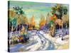 The Winter Landscape Executed By Oil On A Canvas-balaikin2009-Stretched Canvas