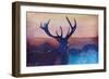 The Winter Moose-Markus Bleichner-Framed Art Print