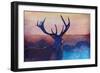 The Winter Moose-Markus Bleichner-Framed Art Print