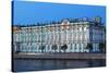 The Winter Palace in Evening Light, UNESCO World Heritage Site, St. Petersburg, Russia, Europe-Martin Child-Stretched Canvas