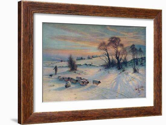 The Winter's Glow, 19th century, (1913)-Joseph Farquharson-Framed Giclee Print