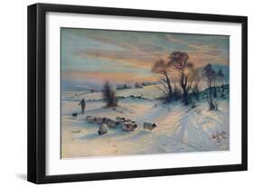 The Winter's Glow, 19th century, (1913)-Joseph Farquharson-Framed Giclee Print
