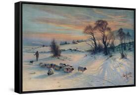 The Winter's Glow, 19th century, (1913)-Joseph Farquharson-Framed Stretched Canvas