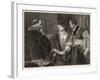 The Winter's Tale, Leontes Nurses Suspicions of His Wife Hermione and Their Visitor Polixenes-M. Adamo-Framed Art Print