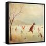 The Winter Skaters-DD McInnes-Framed Stretched Canvas