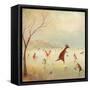 The Winter Skaters-DD McInnes-Framed Stretched Canvas