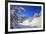 The winter sun shines on the snow covered woods and the landscape around Maloja Canton of Engadine -ClickAlps-Framed Photographic Print