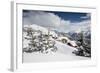 The Winter Sun Shines on the Snowy Mountain Huts and Woods, Bettmeralp, District of Raron-Roberto Moiola-Framed Photographic Print