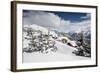 The Winter Sun Shines on the Snowy Mountain Huts and Woods, Bettmeralp, District of Raron-Roberto Moiola-Framed Photographic Print