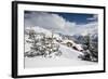 The Winter Sun Shines on the Snowy Mountain Huts and Woods, Bettmeralp, District of Raron-Roberto Moiola-Framed Photographic Print