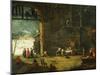 The Winter, the Arrival of a Nobleman at the Villa-Antonio Diziani-Mounted Giclee Print