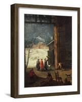 The Winter, the Arrival of a Nobleman at the Villa-Antonio Diziani-Framed Giclee Print