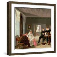 The Winther Family, 1827-Emilius Ditlev Baerentzen-Framed Giclee Print