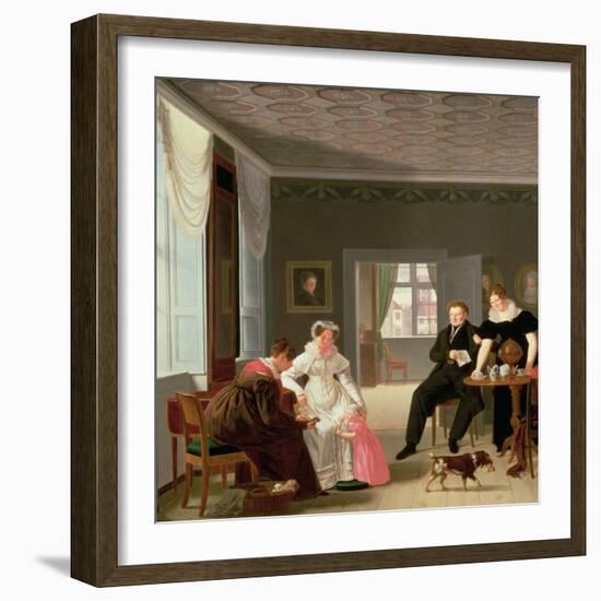 The Winther Family, 1827-Emilius Ditlev Baerentzen-Framed Giclee Print