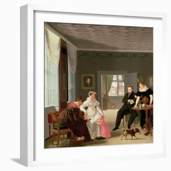 The Winther Family, 1827-Emilius Ditlev Baerentzen-Framed Giclee Print