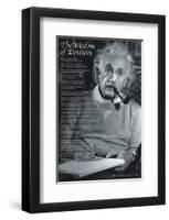 The Wisdom of Einstein-null-Framed Premium Giclee Print