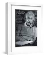 The Wisdom of Einstein-null-Framed Premium Giclee Print