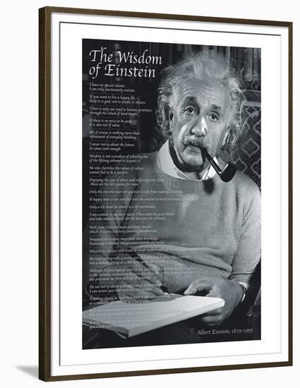 The Wisdom of Einstein-null-Framed Premium Giclee Print