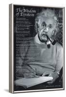 The Wisdom of Einstein-null-Framed Art Print