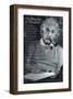 The Wisdom of Einstein-null-Framed Art Print