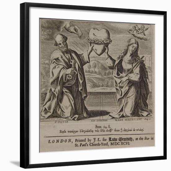 The Wisdom of the Prudent, Published by Jeremy Taylor, Ductor Dubitanticum, 1696-Pierre Lombard-Framed Giclee Print