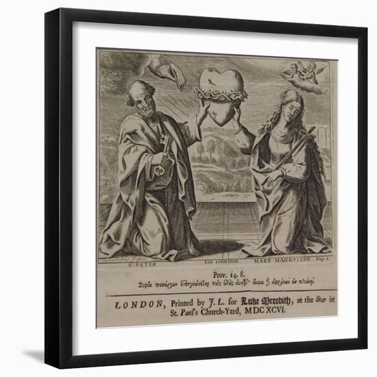 The Wisdom of the Prudent, Published by Jeremy Taylor, Ductor Dubitanticum, 1696-Pierre Lombard-Framed Giclee Print