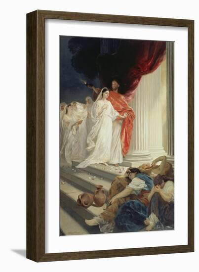 The Wise and Foolish Virgins, 1886-Ernst Friedrich von Liphardt-Framed Giclee Print