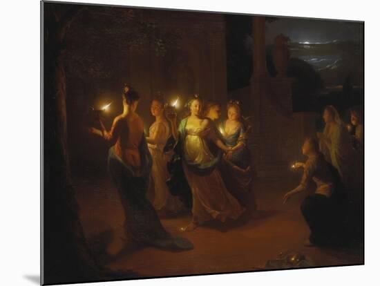 The Wise and Foolish Virgins-Godfried Schalcken-Mounted Giclee Print