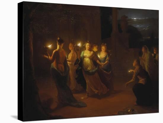 The Wise and Foolish Virgins-Godfried Schalcken-Stretched Canvas