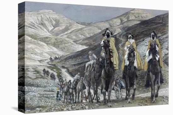 The Wise Men Journeying to Bethelhem-James Tissot-Stretched Canvas