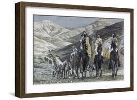 The Wise Men Journeying to Bethelhem-James Tissot-Framed Giclee Print