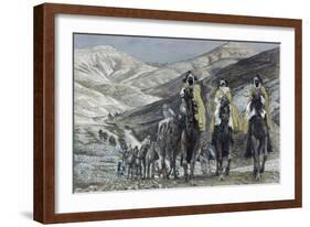 The Wise Men Journeying to Bethelhem-James Tissot-Framed Giclee Print