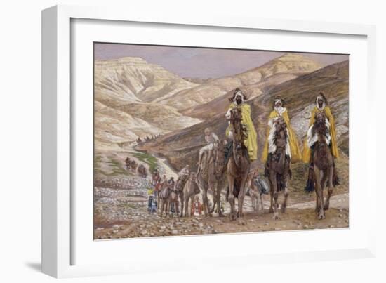 The Wise Men Journeying to Bethlehem, Illustration for 'The Life of Christ', C.1886-94-James Tissot-Framed Giclee Print