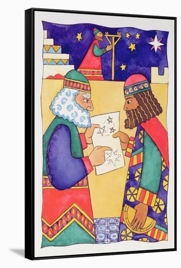 The Wise Men Looking for the Star of Bethlehem-Cathy Baxter-Framed Stretched Canvas