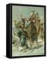 The Wise Men Seeking Jesus-Ambrose Dudley-Framed Stretched Canvas