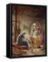 The Wise Men visit the baby Jesus - Bible-William Brassey Hole-Framed Stretched Canvas