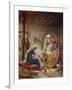 The Wise Men visit the baby Jesus - Bible-William Brassey Hole-Framed Giclee Print