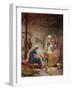 The Wise Men visit the baby Jesus - Bible-William Brassey Hole-Framed Giclee Print