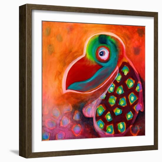 The Wise Parrot-Susse Volander-Framed Art Print