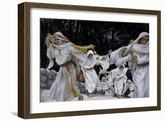 The Wise Virgins, Illustration for 'The Life of Christ', C.1886-94-James Tissot-Framed Giclee Print