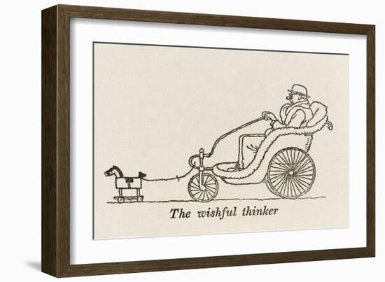 The Wishful Thinker-William Heath Robinson-Framed Art Print