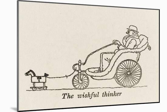 The Wishful Thinker-William Heath Robinson-Mounted Art Print