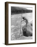 The Wishham Fisherman-Edward S^ Curtis-Framed Photo