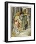 The Witch and Her Cat Find Hansel and Grethel-Anne Anderson-Framed Art Print