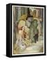 The Witch and Her Cat Find Hansel and Grethel-Anne Anderson-Framed Stretched Canvas