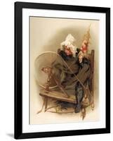 The Witch and Her Tame Crow-Marie Seymour Lucas-Framed Art Print