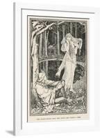 The Witch-Maiden Sees the Young Man Under a Tree-Henry Justice Ford-Framed Photographic Print