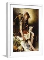 The Witch's Daughter-Carl Larsson-Framed Giclee Print